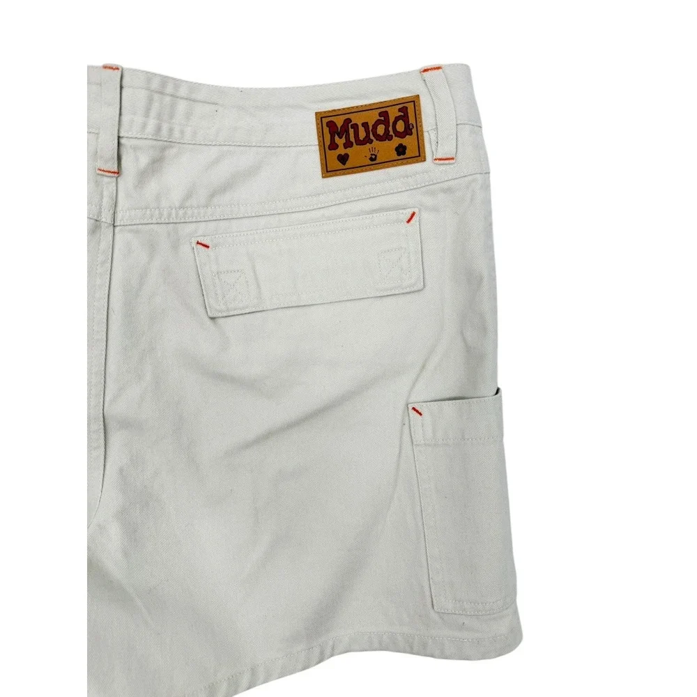 Mudd Jeans Womens 16.5 Plus Cargo Shorts Y2K High Rise Utility NWT Vintage Style